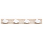 5FIVE RACK WITH 4 HOOKS WHITE 2 ASSORTED DESIGNS L.55xD.4.5xH.7CM