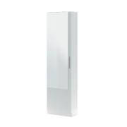 FORES SHOE CABINET WITH MIRROR - WHITE