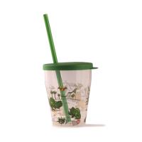 SNIPS DINO PLASTIC CUP WITH LID 385ML