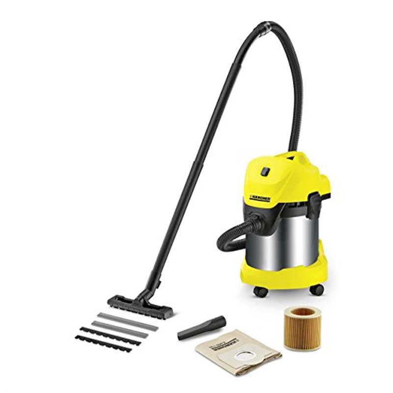 KARCHER WD3 *EU Multi-Purpose Wet and Dry Vacuum Cleaner, 1000W, Powerful  Suction, Blower Function, 17 litres Container (Yellow) : : Home &  Kitchen