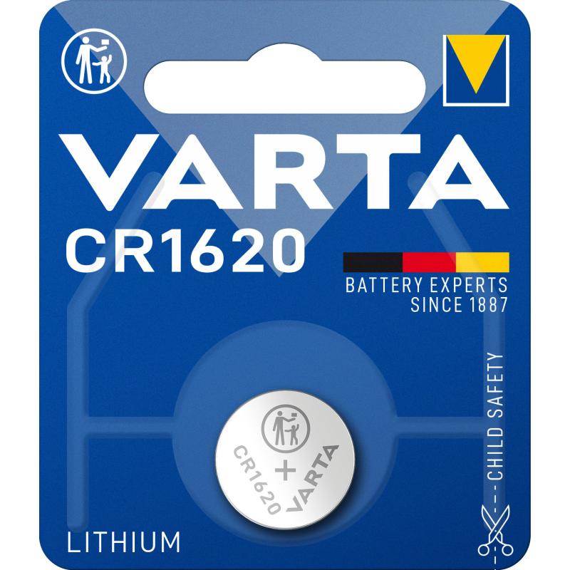 VARTA Battery CR1620 Lithium Button Cell 1 Pack