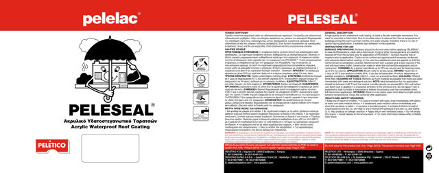 PELESEAL® ACRYLIC WATERPROOF ROOF COATING BRICK RED 5L