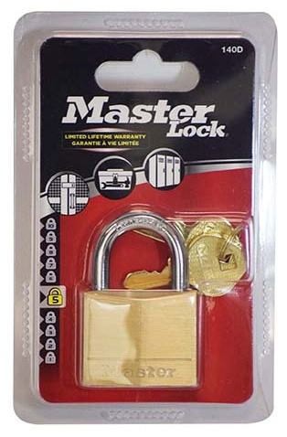 MASTERLOCK BRASS PADLOCK 40MM