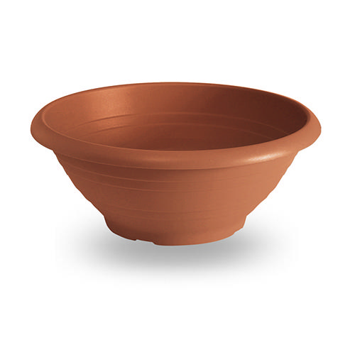 VECA PLASTIC POT ROUND 30X12CM TERRACOTTA