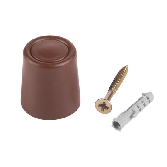 FIX DOORSTOP SCREWS PLUGS 2PCS BROWN