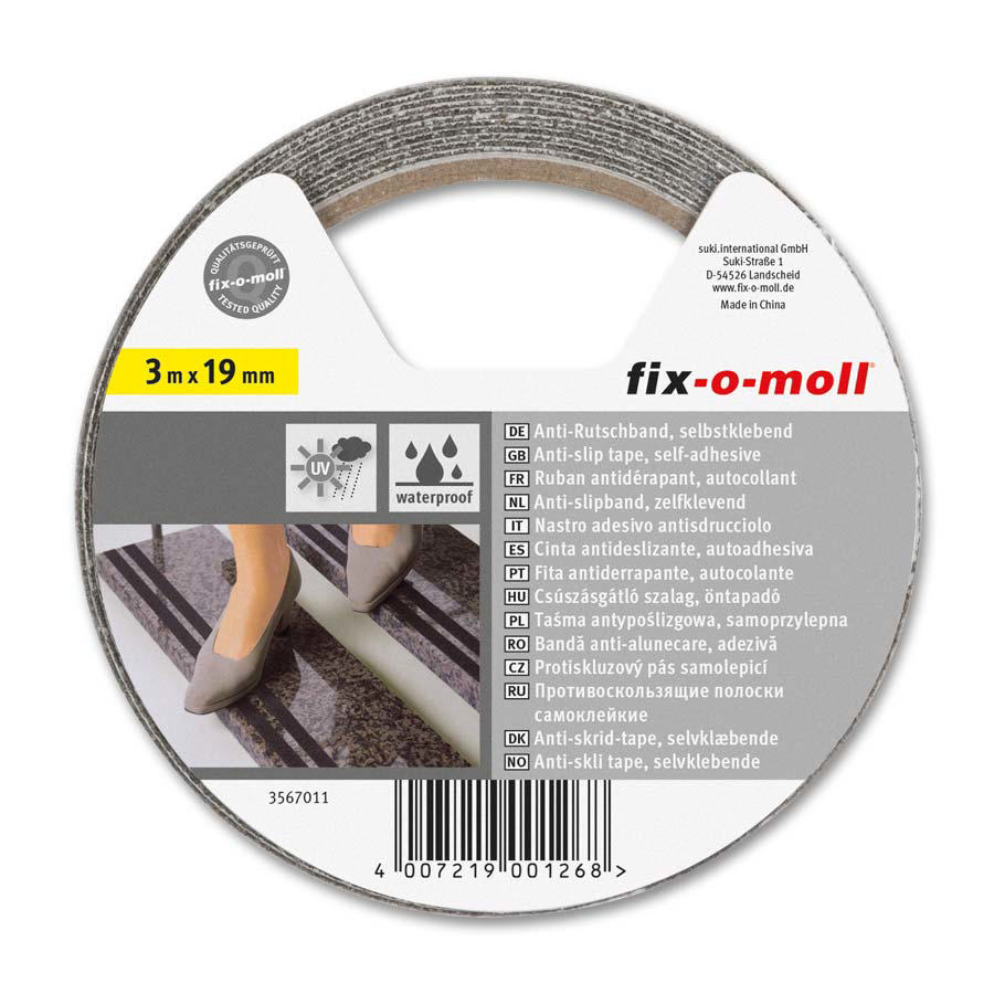 FIX-O-MOLL ANTI-SLIP TAPE SELF ADHESIVE 300CMX19MM