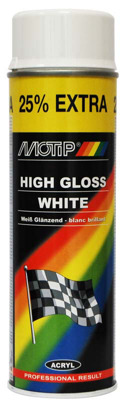 MOTIP SPRAY GLOSS WHITE 500ML