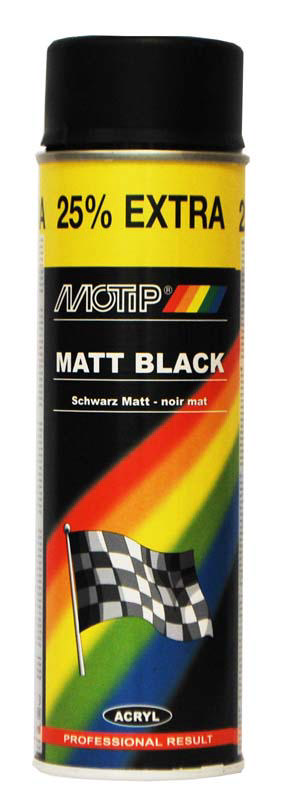 MOTIP SPRAY MATT BLACK 500ML