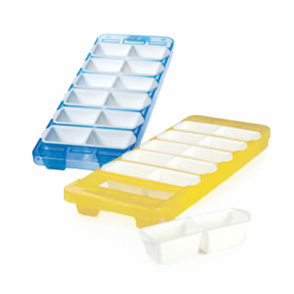 SNIPS ICE CUBE TRAY- BLUE OR YELLOW - 30 x 11.50 x 2.80CM