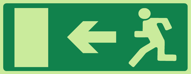 DIRECTIONAL EXIT LEFT