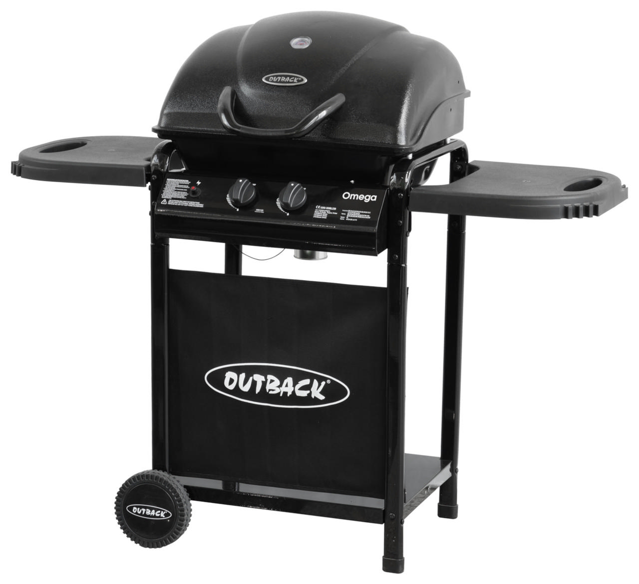 OUTBACK OMEGA 200 GAS BBQ 6.2KW 2 BURNERS