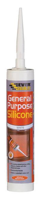 EVER BUILD SILICONE WHITE GENERAL PUR 290ML