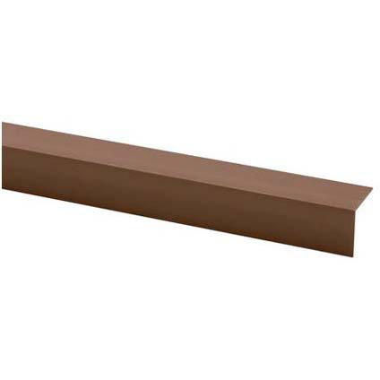 PVC ANGLE PROFILE 25MM BROWN 2.6M