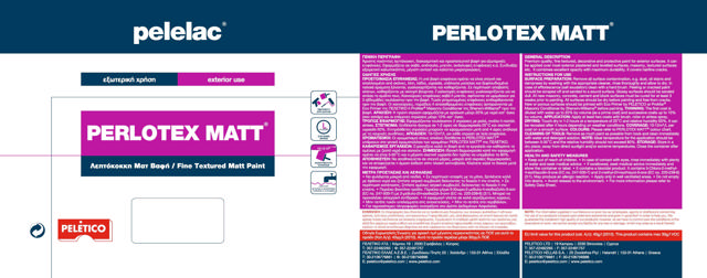 PELELAC PERLOTEX MATT® ΑΠΑΛΟ ΡΟΔΑΚΙΝΙ M15 1L