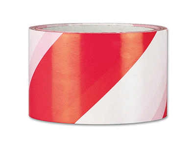 FIX-O-MOLL WARNING STRIP 33M RED/WHITE