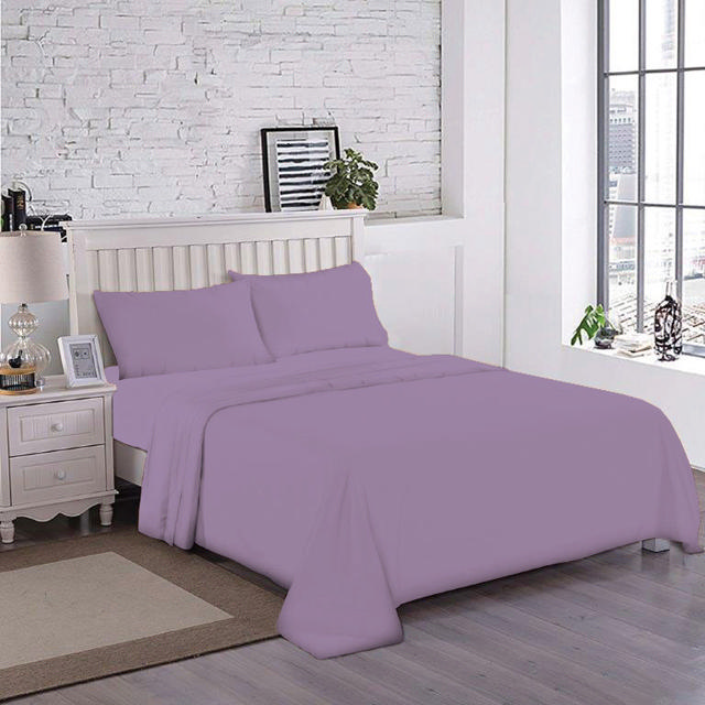 WINTER BED SHEET SET PLAIN 3.5 FEET 6 ASSORTED COLORS