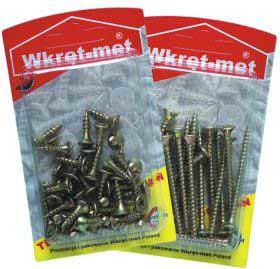 WRET-MET 24pcs WOOD SCREW 4x40mm