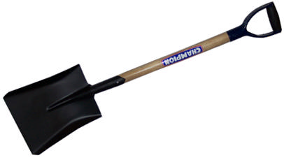 CHAMPION SHOVEL SQUARE WOODEN HANDLE