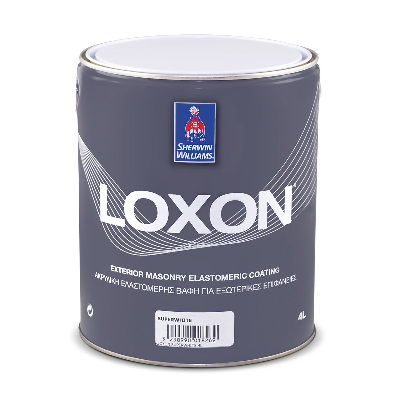 SHERWIN-WILLIAMS® LOXON® EXTRA WHITE ΕΛΑΣΤΟΜΕΡΗΣ ΑΚΡΥΛΙΚΗ ΒΑΦΗ 4L