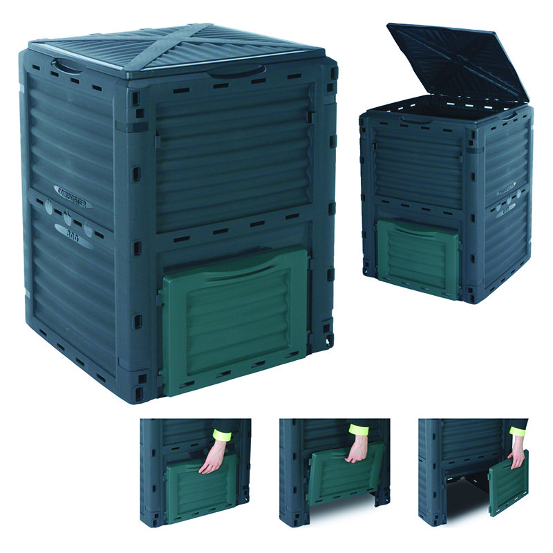 ECO FRIENDLY GARDEN COMPOSTER BIN ORGANIC WASTE 300L 