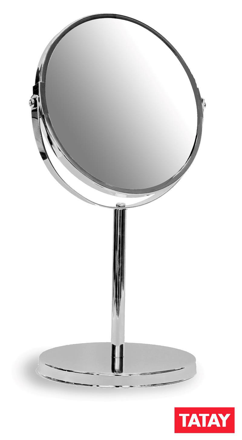 TATAY MAGNIFYING STANDING MIRROR 17CM X 5 ZOOM CHROME