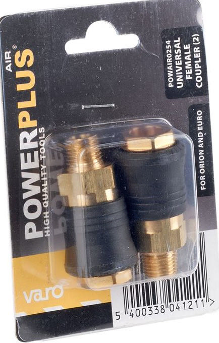 POWERPLUS POWAIR0254 2X FEMALE QUICK COUPLINGS