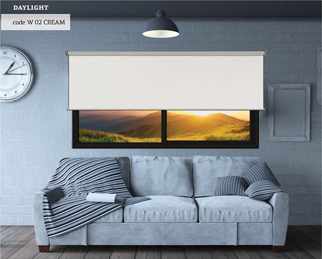 ROLLER BLIND DAYLIGHT CREAM 170X160CM