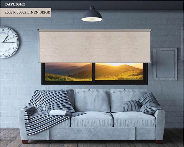 ROLLER BLIND DAYLIGHT LINEN BEIGE 170X160CM