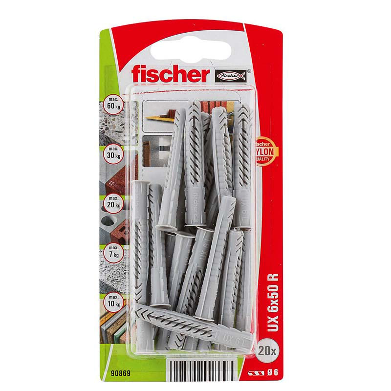 FISCHER UX 6X50R K UNIVERSAL - 20PCS