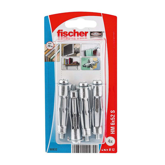 FISCHER HM 6X52MM WALL ANCHOR