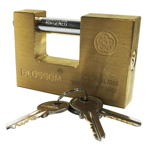 BLOSSOM STRAIGHT SHACKLE PADLOCK 90mm