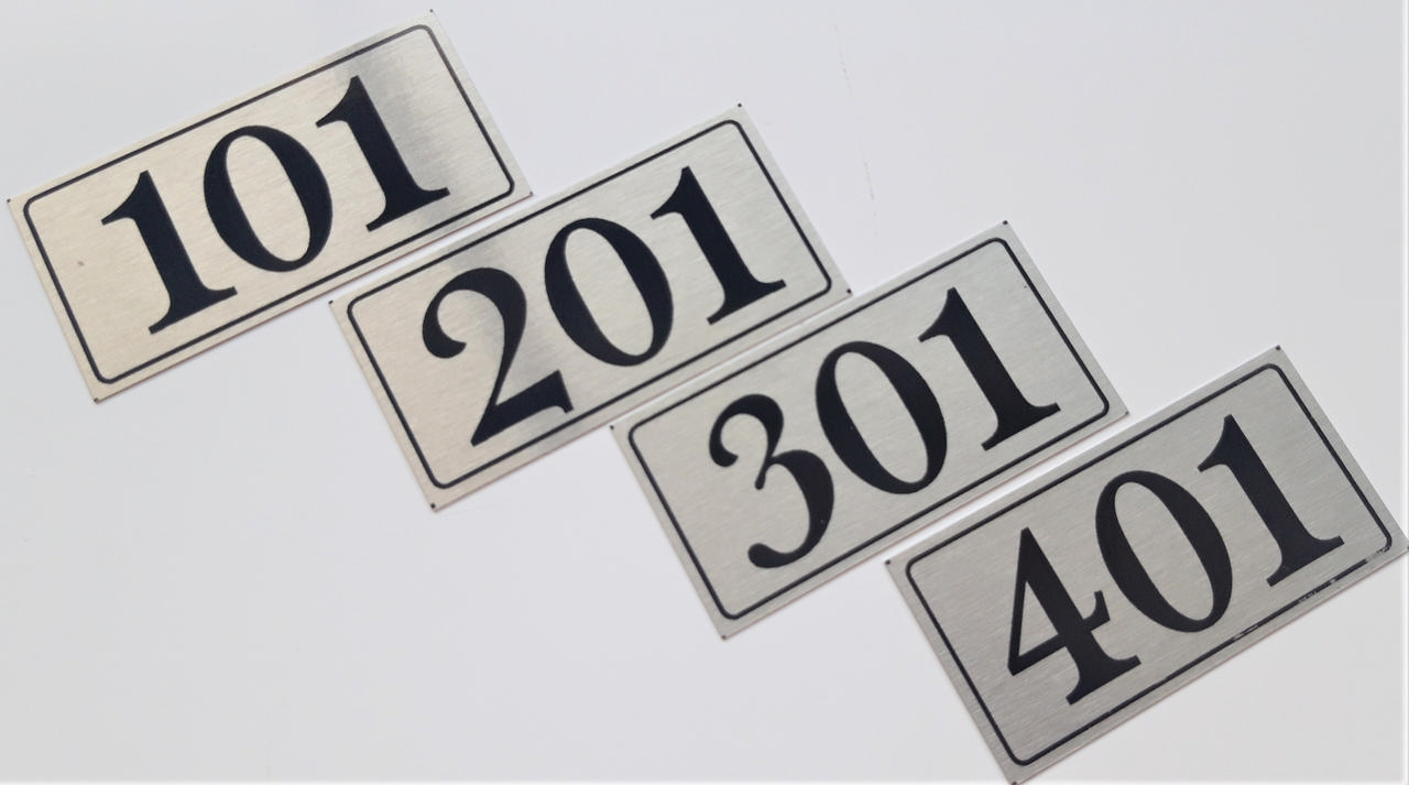 SILVER TRIPLE FLAT NUMBERS