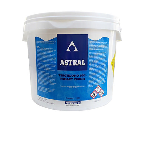 ASTRALPOOL ΤΑΜΠΛΕΤΕΣ ΧΛΩΡΙΝΗΣ ΤΡΙΧΛΩΡΟ 90% 10KG