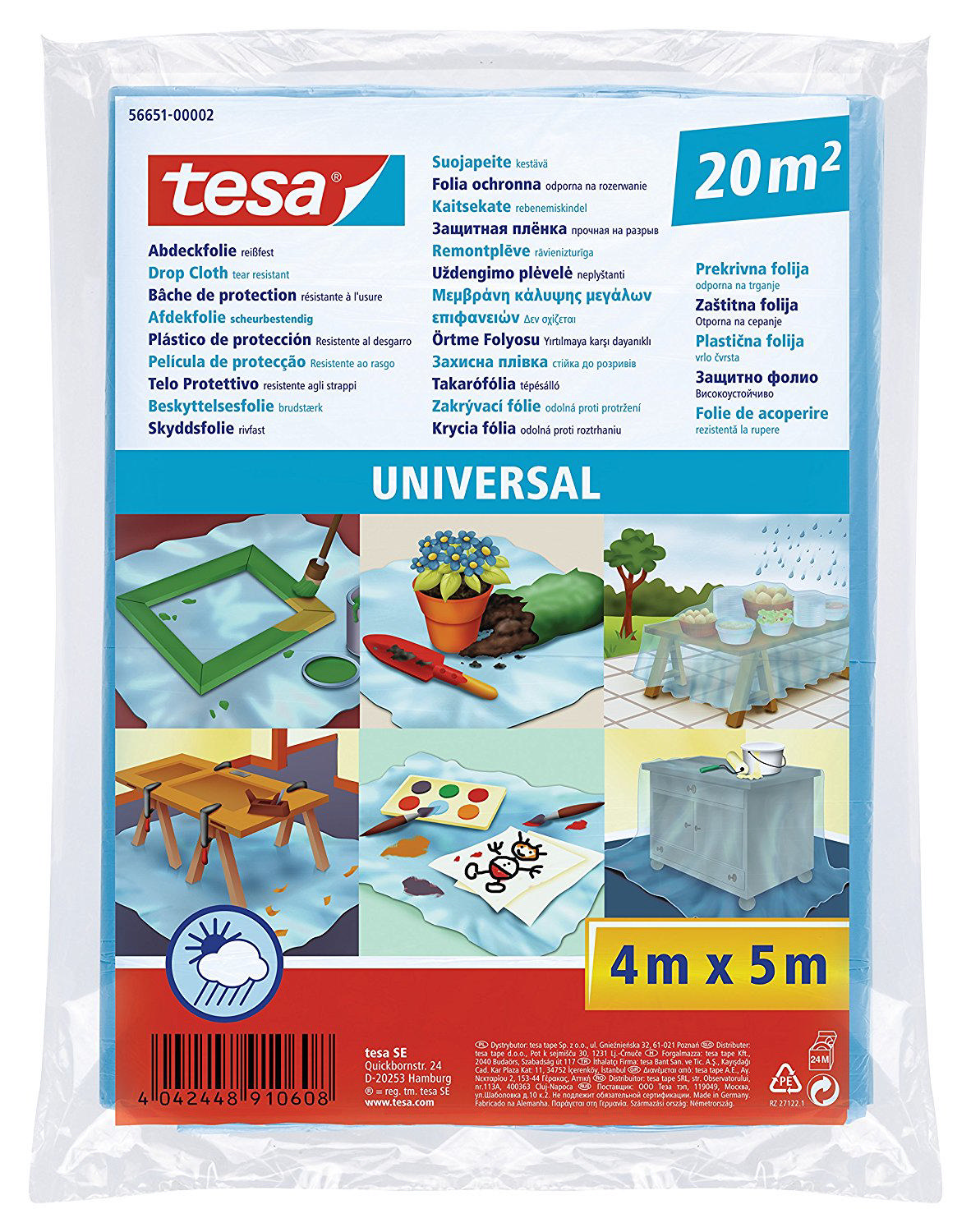 TESA ΜΕΜΒΡΑΝΗ ΠΡΟΣΤΑΣΙΑΣ 4Mx5M 7μm 20۟m²