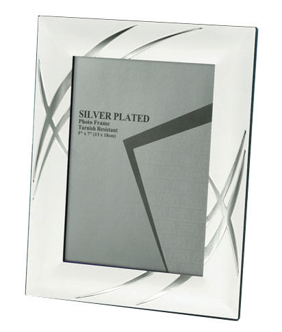 SILVER PHOTO FRAME 5''X7'' 13X18CM