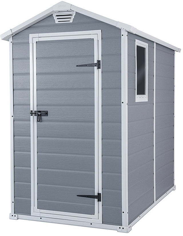 KETER MANOR SHED 4X6FT GREY