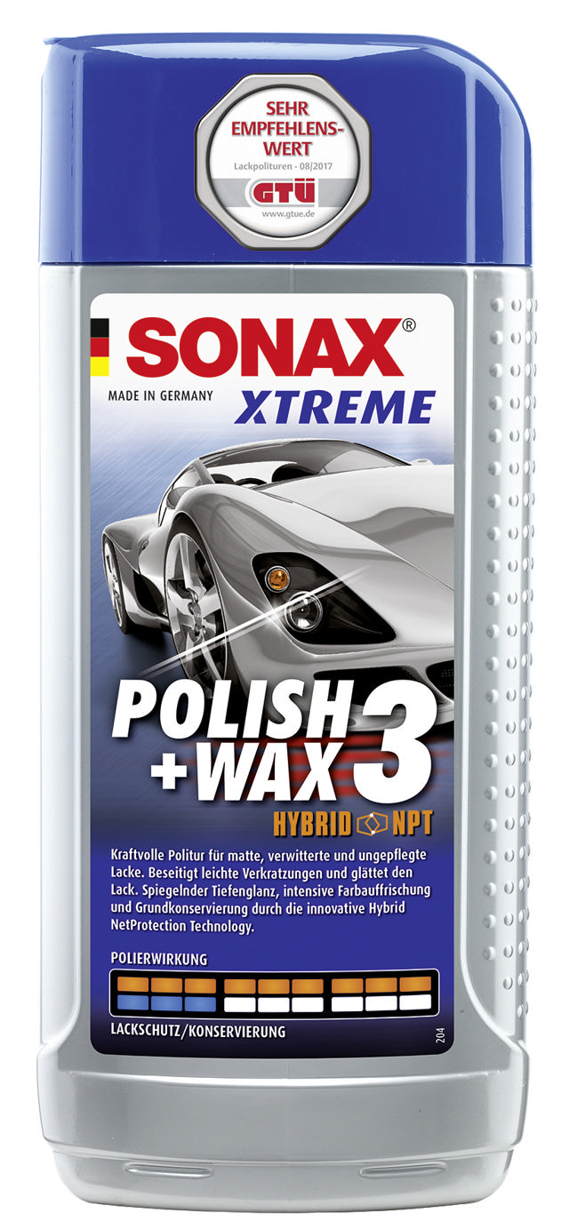 SONAX XTREME ΓΥΑΛΙΣΤΙΚΟ ΜΕ ΚΕΡΙ HYBRID NO:3 250ML