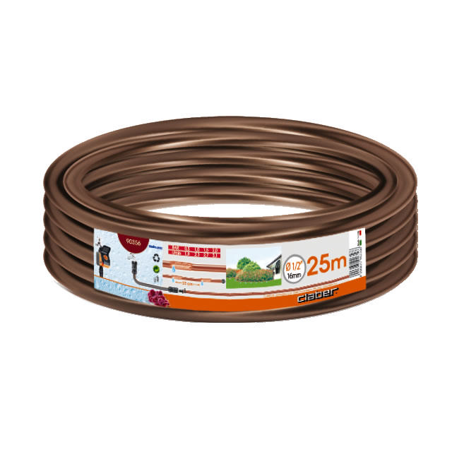 CLABER 90356 1/2” DRIPPER TUBE BROWN 25M