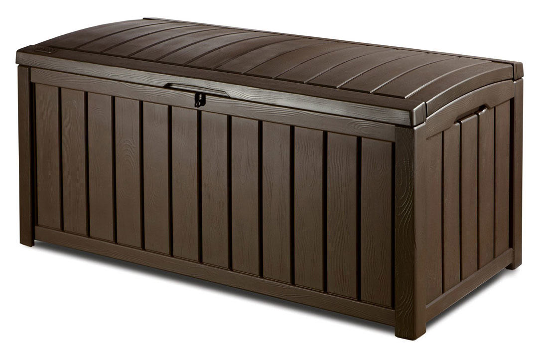 KETER GLENWOOD CUSHION BOX 128X65X61CM 390L BROWN