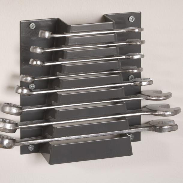 DURALINE TOOL RACK HOLDER WRENCH MATT SILVER