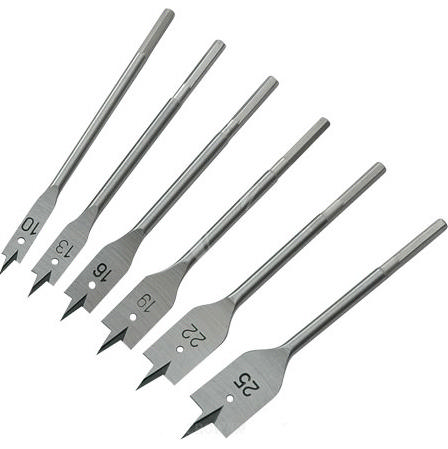 CROWNMAN 6PCS FLAT WOOD DRILLS 