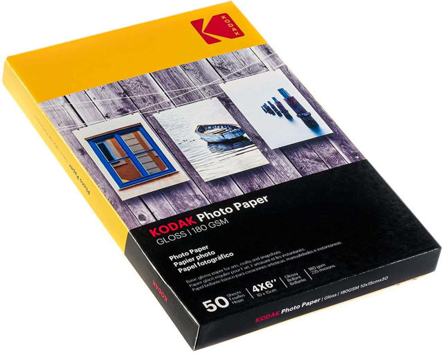 KODAK GLOSSY PHOTO PAPER 180GR 50 SHEETS 10X15CM