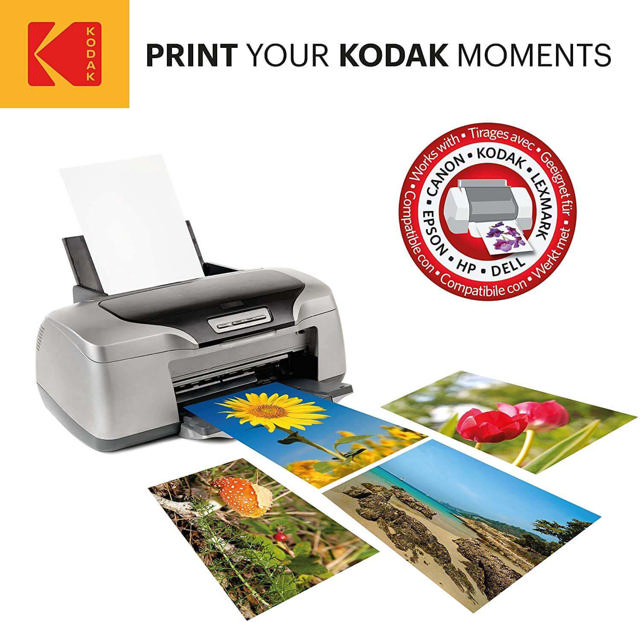 KODAK GLOSSY PHOTO PAPER 180GR 50 SHEETS 10X15CM