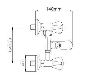 RV LONG BATH MIXER