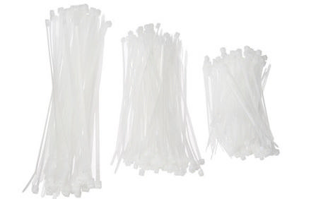 ELTECH SET CABLETIES WHITE 3 SIZES 