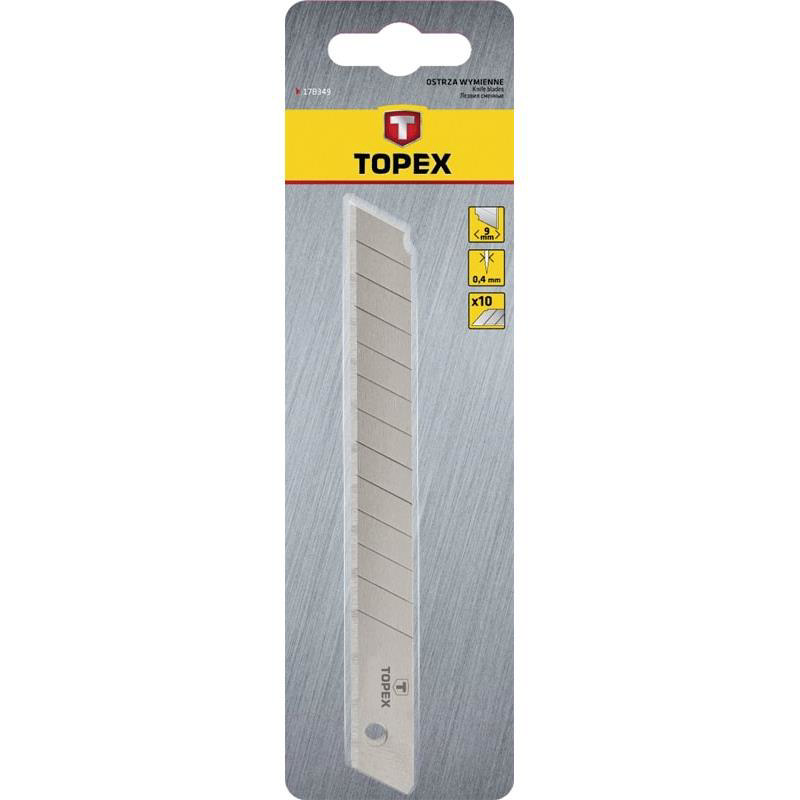 TOPEX 10PCS SHAP-OFF BLADE 9MM