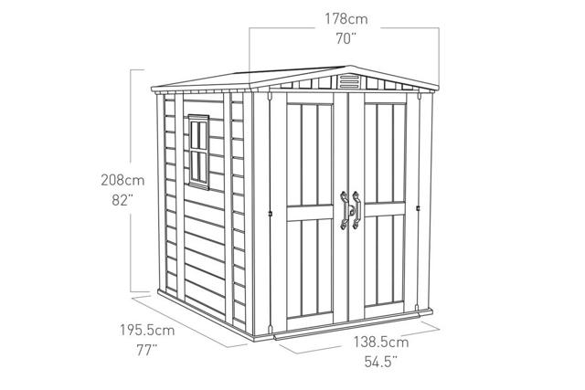 KETER FACTOR ΑΠΟΘΗΚΕΥΤΙΚΟΣ ΧΩΡΟΣ  6X6FT