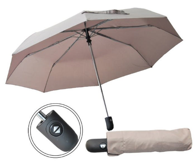 AUTO OPEN/CLOSE UMBRELLA GREY