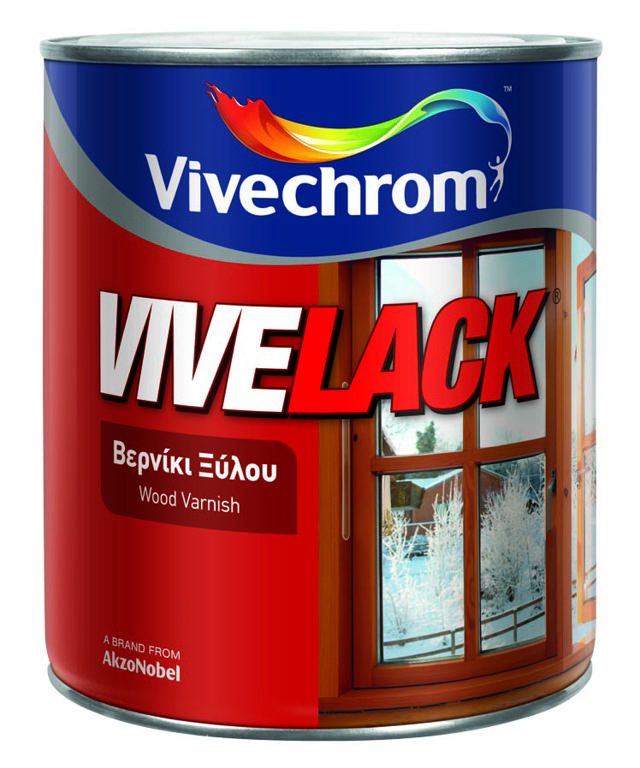 VIVECHROM CLEAR GLOSS VIVELACK DECORATIVE & PROTECTIVE WOOD VARNISH 750ML