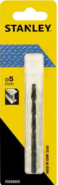 STANLEY IRON DRILL 5MM HSS-R